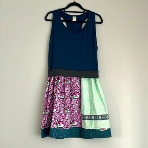 KPea Size XL Dress Paradise Floral Cotton fox owl Made in USA